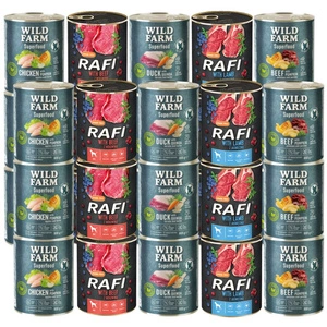 WILD FARM Superfood + DOLINA NOTECI Rafi mix smaków 30x800g