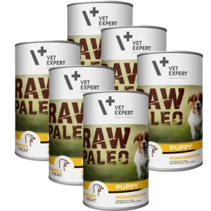 Vetexpert RAW PALEO Welpen Pute 6x400g - Dose Pute