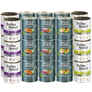 WILD FARM Superfood + Dolina Noteci PREMIUM MIX 30x800g