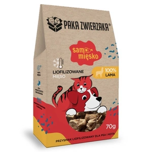 Paka Zwierzaka Gefriergetrockneter Leckerbissen Samo Mięsko LAMA 70 g