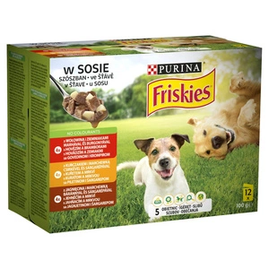 PURINA Friskies Hundefutter in Sauce 12x85g