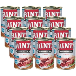 Rinti Kennerfleisch Junior Rind Nassfutter für Hunde - Rindfleisch 12x400g