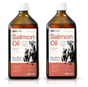 LAB V Mit Vitaminen angereichertes Lachsöl 2x500ml