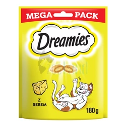 DREAMIES Mega Pack 180g - eine Delikatesse für eine Katze mit einem leckeren Käse