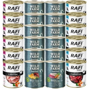 DOLINA NOTECI / WILD FARM Nassfutter für Hunde 24x800g