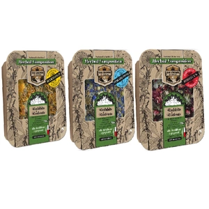 Korona Natury Futter für Kaninchen und Nagetiere Kräutermischung MIX 3x70g