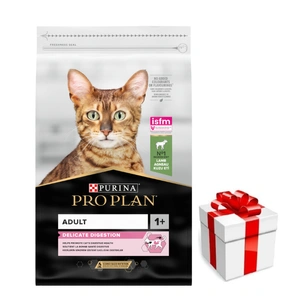 PRO PLAN Delicate Digestion Adult Katzenfutter mit hohem Lammanteil 10kg + Überraschung für die Katze
