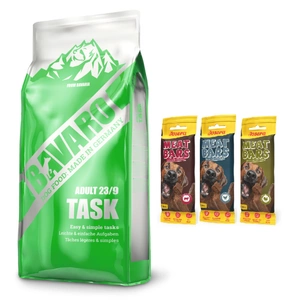 Josera Bavaro Task 23/9 18kg + JOSERA Meat Bars MIX 3x40g