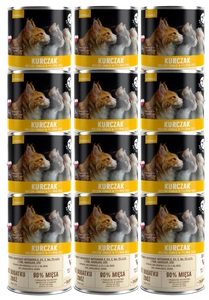 PetRepublic Stücke in Sauce mit Huhn (steril) 12 x 400g für Katzen