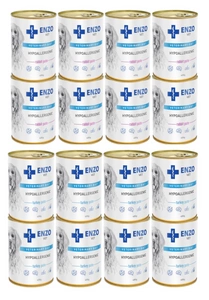 ENZO VET Hypoallergenes Futter mit Pute und Kaninchen für Hunde 16x400g