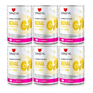 Disugual Veterinary Nassfutter für Hunde RENAL Pork (Erwachsene) 6x400g