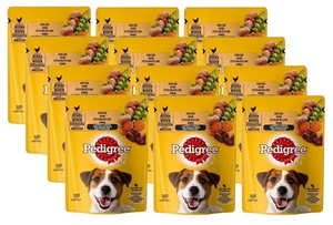 PEDIGREE Adult Beutel 12x100g - Nassfutter für Hunde mit Huhn und Gemüse in Sauce