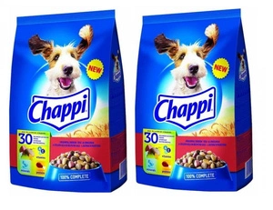 CHAPPI 2x9kg - Hundetrockenfutter mit Rindfleisch, Geflügel und Gemüse