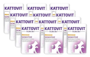 Kattovit Sensitive Huhn+Indika 12x85g Beutel