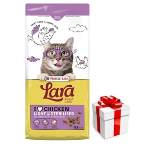 Versele-Laga Lara Adult Light Sterilized 12.5kg - Futter für sterilisierte Katzen + Überraschung für die Katze