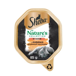 SHEBA® Nature's Collection Truthahn-Sauce - Nassfutter für Katzen - Schale 85g