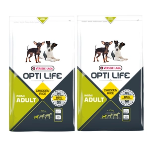 VERSELE-LAGA Opti Life Adult Mini 2x7,5kg - mit Huhn - für kleine Rassen