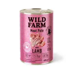 WILD FARM Pate Lamb 400 g – glutenfreies Katzenfutter