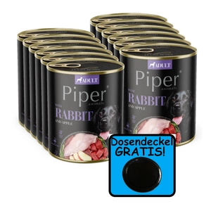DOLINA NOTECI Piper für Hunde mit Kaninchen und Apfel 12x800g