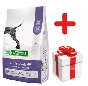 NATURES PROTECTION Lamb Adult 12kg + Überraschung für die Katze