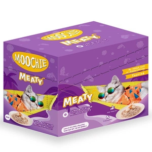 MOOCHIE Tuna & Scallop In Jelly 12x70g Nassfutter für Katzen (Thunfisch und Jakobsmuscheln in Gelee)