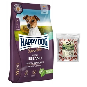 Happy Dog Mini Irland 10kg + WILD FARM Enten-Sandwich 500g Hundeleckerli