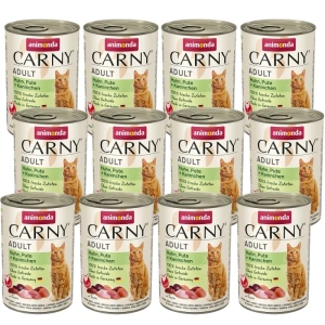 Animonda Cat Carny Adult Huhn, Pute, Kaninchen 12x400g