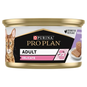 PRO PLAN Adult Delicate Katzennassfutter Mousse mit Pute 85g