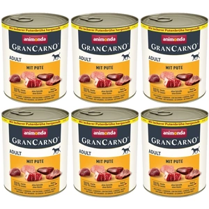 ANIMONDA GranCarno Adult Dog Geschmack: Schweinefleisch + Truthahn 6x800g