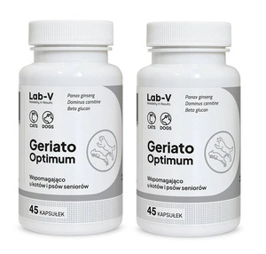 Lab-v Geriato Optimum – Unterstützung für Senioren-Gesundheit bei Hunden und Katzen, 2x45 Kapseln