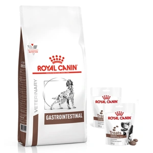 ROYAL CANIN Gastro Intestinal GI25 15kg + Royal Canin Dog Gastrointestinal Treats  Hundeleckerli 2x230g