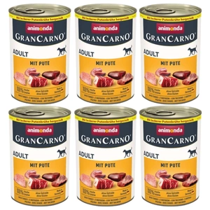 ANIMONDA GranCarno Adult Hund Geschmack:Truthahn 6x400g