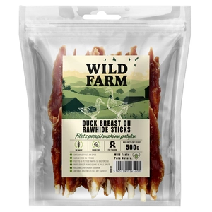 WILD FARM Entenbrustfilet am Spieß 500g Hundeleckerli