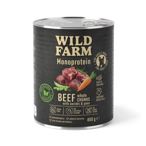 WILD FARM Monoprotein Beef 800 g hypoallergenes Hundefutter