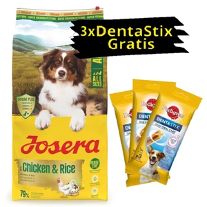 JOSERA Huhn&Reis 12,5kg + 3x PEDIGREE DentaStix GRATIS!