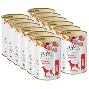 4 Vets für Hunde Renal 12x400g