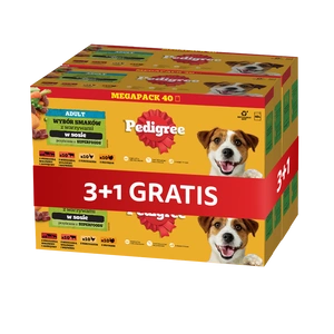 PEDIGREE Adult Gemischte Geschmacksrichtungen 120+40 GRATIS