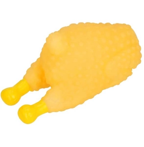 NUXIE® Gummihuhn Quietschspielzeug Hund kauen 13,5cm
