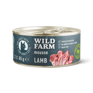 WILD FARM Mousse Lamm 85g - getreidefreie Mousse für Katzen