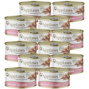 Applaws Cat Thunfisch mit Shrimps 12x70g CUP