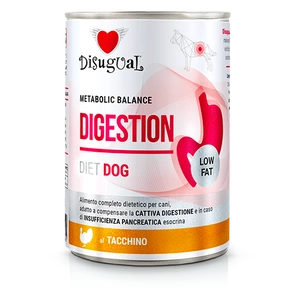 Disugual Nassfutter für Hunde Veterinary DIGESTION Truthahn (Erwachsene) 400 g
