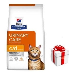 HILL'S PD Prescription Diet Feline c/d Multicare Huhn 8kg + Überraschung für die Katze