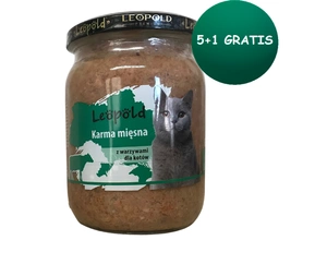 Leopold Fleischfutter mit Gemüse für Katzen 6x500g (Dose)