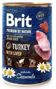 Brit Premium by Nature Junior Pute mit Leber 400g