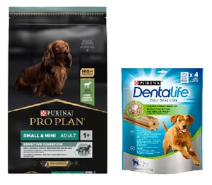 Purina Pro Plan Adult SMALL & MINI Sensitive Digestion Optidigest - Lamm 7kg + Purina Dentalife GRATIS!