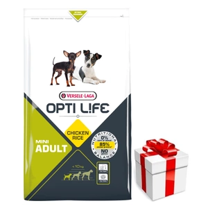 VERSELE-LAGA Opti Life Adult Mini 7,5kg - mit Huhn - für kleine Rassen + Überraschung für den Hund