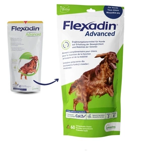 VETOQUINOL Flexadin Advanced Nahrungsergänzungsmittel für Hunde 180g (60 Bissen)