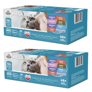 Frendi-Beutel für Katzen mit Fischgeschmack in Sauce 96x100g