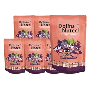 DOLINA NOTECI Superfood - Kalbfleisch mit Hummer und Garnelen - Beutel 10x85g