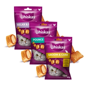 WHISKAS  3x45g Katzenleckerli, mit Huhn